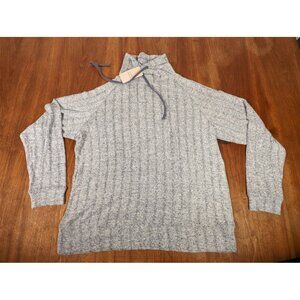 Como Womens Super Soft Top Athleisure Classic  L  NWT Dk Gray
